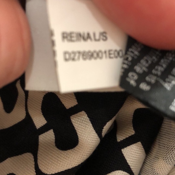 Diane Von Furstenberg Reina Dress in Iconic Chain Link Print Size 4 - Picture 8 of 14